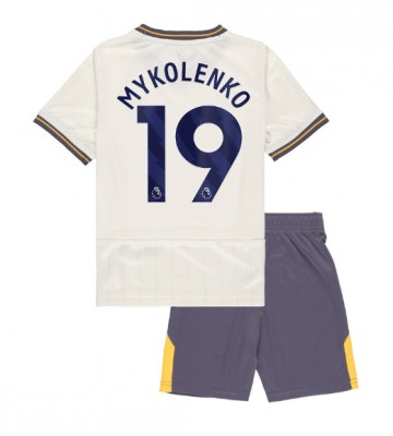 Everton Vitaliy Mykolenko #19 Tredje Kläder Barn 2024-25 Kortärmad (+ Korta byxor)